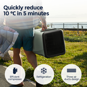 Alpicool סין סיטונאית זול מיני מרכך אוויר חשמלי נייד מזגן חשמלי נייד מזגן לבית - Product Image 4