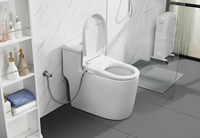 Siège de bidet mécanique moderne avec couvercle de lavage facile à installer Design de siège de toilette de salle de bain