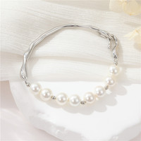 Mode 14K Or Non Fading En Laiton Bijoux Perle Bracelet Irrégulier Femmes Bracelet DIY Bracelet Accessoires