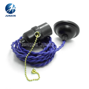 DIY Bakelite Đèn Chủ Ổ Cắm E26/ E27 Đèn Ổ Cắm Với Kéo Chuỗi Chuyển Đổi On-Off Nhựa Bulb Chủ Zipper Chuyển - Product Image 6