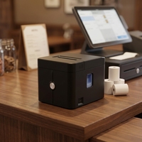 Imprimante thermique compacte de reçus de point de vente 58 mm avec coupe-papier automatique USB RS232 Ethernet pour magasin de détail et restaurant