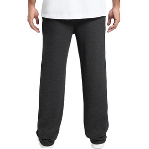 Pantalons pour hommes amples printemps-automne, vente en gros possible, style sportif et décontracté, couleur unie - Product Image 2