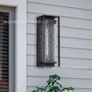 Lampe murale LED extérieure étanche, longue bande lumineuse pour cour, entrée, porte d'entrée, pilier - Product Image 1