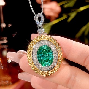 2026 Best Selling Eco-friendly Copper 12*16/10*12mm Colorful Zircon Floral Pendant <b>Earrings</b> Ring Set of Jewelry in Gold Plated - Product Image 4