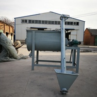 Mélangeur à ruban horizontal en forme de U pour sciure de bois, haute efficacité, pour culture de champignons, 500 kg, 1 tonne, 2 tonnes, mélangeur à ciment 2000 L