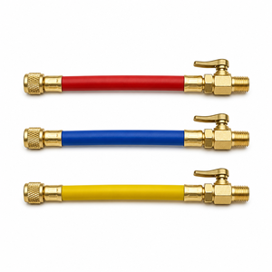 Juego <span class=keywords><strong>de</strong></span> Mangueras <span class=keywords><strong>de</strong></span> Refrigerante para Aire Acondicionado <span class=keywords><strong>Automotriz</strong></span> CT-336, Cuerpo <span class=keywords><strong>de</strong></span> Válvula <span class=keywords><strong>de</strong></span> Latón, Línea <span class=keywords><strong>de</strong></span> <span class=keywords><strong>Carga</strong></span> <span class=keywords><strong>R134a</strong></span> Codificada por Colores (3 Colores), para Servicio <span class=keywords><strong>de</strong></span> Aire Acondicionado en Automóviles - Product Image 4