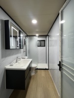 20FT 40FT Maison Préfabriquée Moderne Mobile Portable de Luxe avec Salle de Bain et Cuisine