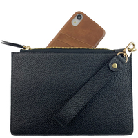 Dompet Kulit Asli Mewah Khusus Pria, Tas Clutch Berkualitas Tinggi, Produsen OEM ODM