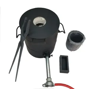 Mini four de fusion numérique électrique noir 6 kg pour métaux (or, étain, argent, cuivre, aluminium) et four de fusion au gaz pour l'or - Product Image 2