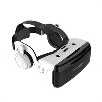 Casque de réalité virtuelle SHINECON, nouvelle génération, en promotion, avec manette, lunettes 3D pour iOS et Android, matériel de jeu VR