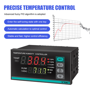 Nhà Máy bán hàng trực tiếp công nghiệp PID thuật toán quy định hiển thị kỹ thuật số độ ẩm và điều khiển nhiệt độ - Product Image 4