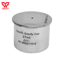 Taza de densidad de gravedad específica de acero inoxidable de 50ml y 100ml