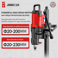 Nuevo Modelo JINDU CF-9220 Perforadora de Núcleo de Diamante de 3200W 9 Pulgadas 230mm 900rpm con Soporte