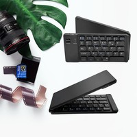 Clavier sans fil pliable multilingue silencieux à touches mécaniques, mini, rechargeable, facile à transporter pour tablette et téléphone, clavier BT