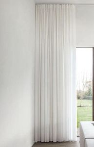 Voilages en polyester effet lin doux sur mesure pour la décoration du salon - Product Image 3
