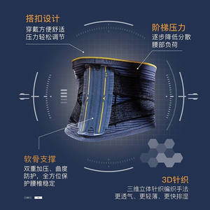 Faja de Soporte Lumbar Transfronteriza Envolvente para Adultos, para Todas las Estaciones, con Soporte de Cartílago, Moldeadora y Entrenadora de Cintura para Fitness - Product Image 4