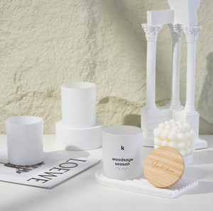 Offerta Speciale: Barattoli in <span class=keywords><strong>Vetro</strong></span> Trasparente da 7oz, 10oz, 14oz per Candele, Spessi e con Coperchi in Bambù - Product Image 6