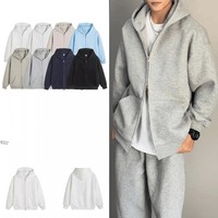 Blouson bomber décontracté à capuche en coton 100% de qualité standard, surdimensionné, style streetwear, avec double fermeture éclair, tendance, pour homme, automne, polyvalent
