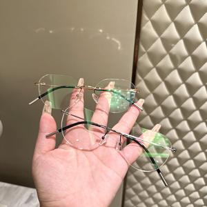 Montures de lunettes sans monture Tod's, verres ovales en résine, légères, unisexes, en titane à mémoire de forme, origine Danyang 23007 - Product Image 3