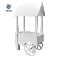Chariot à bonbons en carton personnalisé pour la décoration de mariage, anniversaire et événements