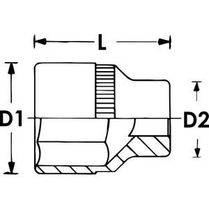 VIGOR - V7920-EP8 1/4 ''TORX®Douille T-Plus-EAN 4047728078184 DOUILLES À MAIN 1/4" - Product Image 2