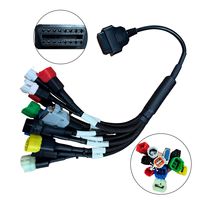 Faisceau de câblage moto M100 21-en-1, câble de diagnostic universel OBD femelle pour toutes les motos et cyclomoteurs BS6