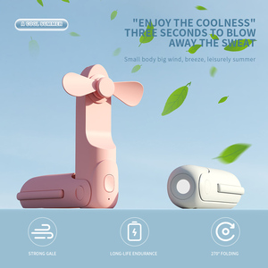 AINI sıcak tarzı Mini USB Fan yeni çok fonksiyonlu giyilebilir <span class=keywords><strong>RV</strong></span> plastik masa fanı öğrenciler için üç hızları elektrikli ev araba - Product Image 3