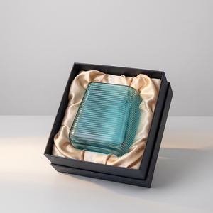 Ensemble de vases carrés en verre CRYSTAL COAST, design Art Déco transparent, faits à la main, pour décoration florale - Product Image 4