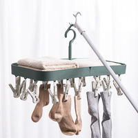 Bonne qualité meilleure vente cintre à chaussures carré en plastique cintre à vêtements avec 20 piquets pour chaussettes