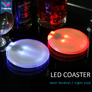 Dozza-capteur de gravité pour boîte de nuit, bouteille magnifique, 10cm, avec Logo personnalisé, dessous de verre LED, bière et vin, tapis - Product Image 4