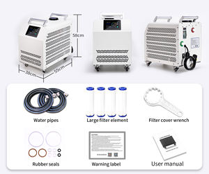 جهاز تبريد حمام الثلج للتعافي مع ضاغط R410A ومضخة أوتوماتيكية وفلتر، 1 حصان، خيار التسخين، تحكم عن بعد للاستخدام الخارجي - Product Image 2