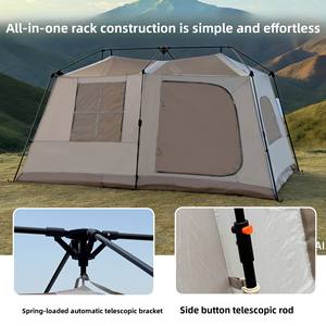 Tente de toit Ridge 13 en gros d'usine, entièrement automatique, imperméable, en aluminium épaissi avec revêtement argenté, ouverture rapide, double, deux chambres - Product Image 4