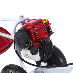 Tondeuse à gazon professionnelle industrielle thermique 2 temps 21V avec bac de ramassage, poussée manuelle à deux roues, débroussailleuse 1KW - Product Image 3