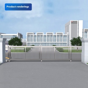QIGONG Stainless Steel Automatic <strong>Sliding</strong> <strong>Gate</strong> Segmented <strong>Sliding</strong> Door Fence Linear Section <strong>Sliding</strong> <strong>Gate</strong> for Factory/Government - Product Image 2