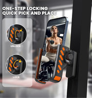 Soporte Magnético Flexible Telescópico para Teléfono con Bloqueo de un Solo Paso, Compatible con Superficies Metálicas de Gimnasios y Carritos de Golf