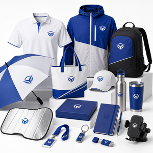 Collection de Marchandises Haut de Gamme pour Concessionnaires Automobiles : Sac à Dos, Parapluie, Polo, Carnet, Clé USB et Cadeaux Promotionnels Exécutifs - Product Image 1