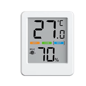 ソーラー発電屋内デジタル温度計湿度計環境にやさしい - Product Image 1