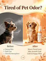 Spray parfumé pour animaux de compagnie, écologique et luxueux, pour chiens et chats