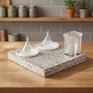 Wholesale New Arrival Eco-Friendly <b>Bamboo</b> Handmade Traditional Tea Coffee Holder Set Best Selling Vietnamese Craft for Ramadan - Product Image 1