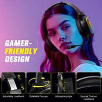 Nouveau casque de jeu, écouteurs sportifs, lumière monocolore, étanche IPX-5, contrôle tactile, faible latence, son Hi-Fi pour DJ et voyages