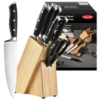 Couteau de cuisine TOALLWIN en acier inoxydable, couteau japonais pour la viande, couteau de chef, couteau à trancher le pain, couteau utilitaire, couteau à éplucher, ensemble de couteaux de cuisine avec ciseaux