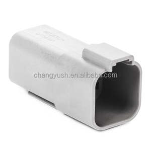 Conector TE Connectivity DT04-08PA-E008, Carcasa para Terminales Macho, 8 Posiciones, 0.<span class=keywords><strong>359</strong></span> [9.12mm] de Distancia entre Ejes, Sellable, Gris, Cable a Cable - Product Image 3