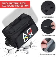 Sac PS5 Slim classique, durable, écologique, isolé, imperméable, en nylon léger, grande capacité, simple, portable, fermeture éclair 2-en-1