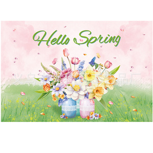 Holiday Backdrop Cloth 100x150cm Digital Printing Polyester Rectangle For Valentine's Day Easter Party Decorations - Product Image 1