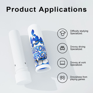 Inhalateur nasal 3-en-1 aux huiles essentielles infusées à la menthe pour le soulagement du stress, rafraîchissant, prévient la somnolence - Personnalisé et gratuit - Product Image 2