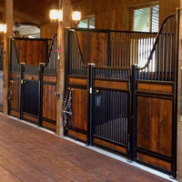 Conception de box pour chevaux européens sur mesure par une usine professionnelle chinoise, design de façade de box européenne