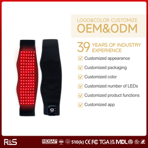 Ceinture de luminothérapie LED sans fil Rainbow, lumière rouge 660nm 850nm, infrarouge proche, ceintures de luminothérapie rouge - Product Image 2