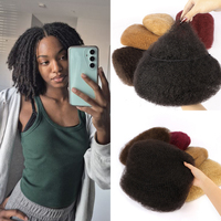 Cheveux humains afro crépus en gros à prix abordable, 100 % naturels, micro-torsades, en vrac pour tresses