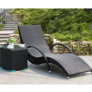 Qualité garantie en plein air meubles en rotin piscine piscine chaise longue <span class=keywords><strong>de</strong></span> <span class=keywords><strong>plage</strong></span> avec roues en osier <span class=keywords><strong>lit</strong></span> - Product Image 5