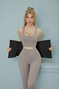 Faja <span class=keywords><strong>Colombiana</strong></span> 100% Látex <span class=keywords><strong>Cinturilla</strong></span> para Mujer Atuendo Fitness Moldeadores Corsé Bajo Busto con Varillas de Acero Entrenador de Cintura - Product Image 2